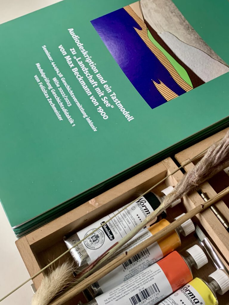 Inklusive Kunstvermittlung: Sensorische Zugänge zur Ausstellung „MAX WIRD BECKMANN“ im Herzog Anton Ulrich-Museum in Braunschweig  im Februar 2022.